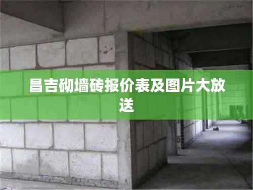 昌吉砌墙砖报价表及图片大放送